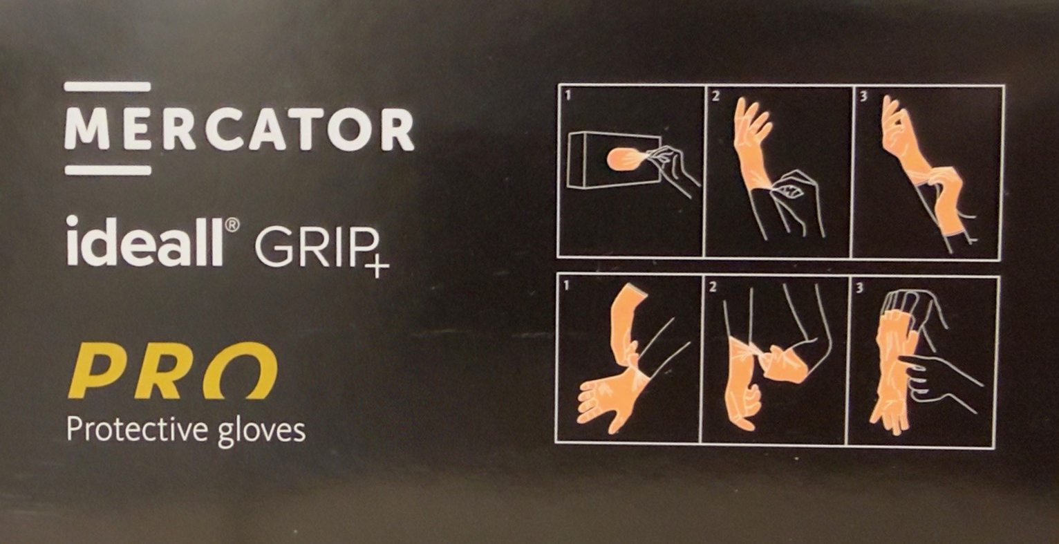 Ideall Grip Orange Nitrile Gloves - Image 4